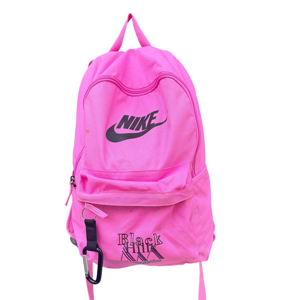 Nike Heritage Backpack Hot Pink Black Hills Gymnastics Graphic School Bag